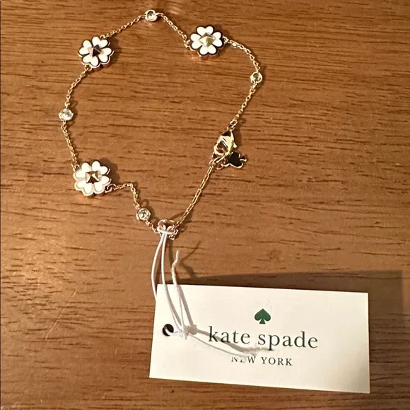 Kate Spade Spades & Studs Bracelet in White - Picture 2 of 2